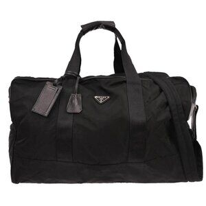 Prada Black Nylon 2way Duffle Bag 56 136127